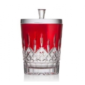 Waterford Crystal Lismore Red Biscuit Barrel