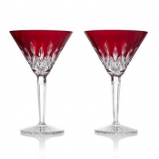 Waterford Crystal Lismore Red Martini - Set of 2