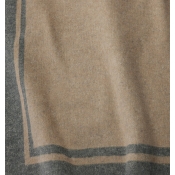Sferra Viletta Grey/Beige Throw