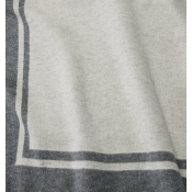 Sferra Viletta Oat/Charcoal Throw