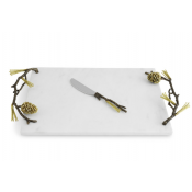 Michael Aram Pine Cone Cheeseboard w/ Knife
