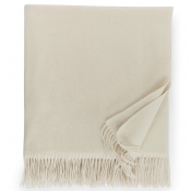 Sferra Dorsey Cashmere Throw - Ivory