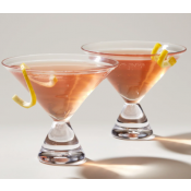 Simon Pearce Westport Stemless Martini Glass  - Set of 2