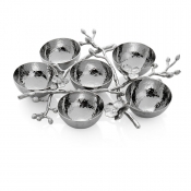 Michael Aram White Orchid 6 Compartment Plate