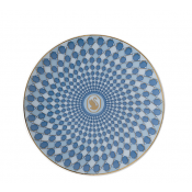 Rosenthal x Swarovski Signum Azure Blue Small Plate - 4"