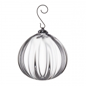 Simon Pearce Round Optic Ornament in Gift Box - XL