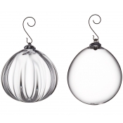 Simon Pearce Round Ornament Mixed Set in Gift Box - XL
