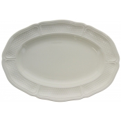 Gien Pont Aux Choux White Oval Platter - 16"