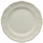 Gien Pont Aux Choux White Round Deep Dish - 12"