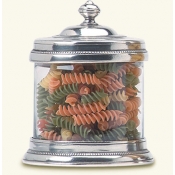 Match Pewter Glass Cannister- Small