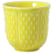 Gien Pont Aux Choux Petits Choux Espresso Cup / Set 2 - Lemon Yellow