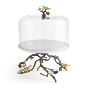 Michael Aram Lovebirds Cake Stand w/ Dome