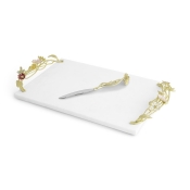 Michael Aram Wildflowers Chesseboard w /Knife