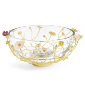 Michael Aram Wildflowers Large Glass Bowl - 12.74"