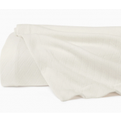 SFERRA Spinato Ivory Twin Blanket