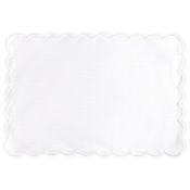 Matouk Savannah Gardens Placemat White - 13 x 19 Oblong - Set of 4
