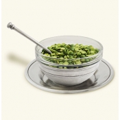 Match Pewter Condiment Uno w/Spoon + Saucer