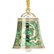 Versace Medusa Garland Green Bell Ornament