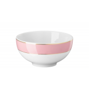 Rosenthal x Swarovski Signum Rose Pink Rice Bowl - 4.75"