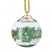 Versace Medusa Garland Red Globe Ornament