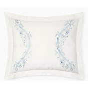 SFERRA Isabella Ivory/Sea Embroidered Continental Sham 26X26