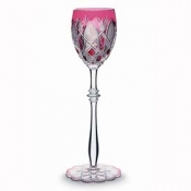 Baccarat Tsar Wine Glass - Rose Pink