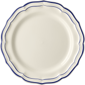 Gien Filet Cobalt Dessert Plate - 9"