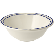Gien Filet Cobalt Cereal Bowls Xl /Set 2