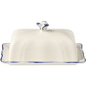 Gien Filet Cobalt Butter Dish