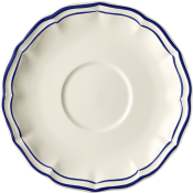 Gien Filet Cobalt Breakfast Saucer