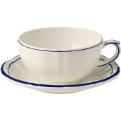 Gien Filet Cobalt Breakfast Cup - 13 oz.