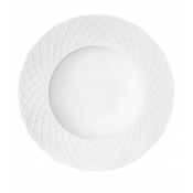 Anna Weatherley Empire White Rim Soup Plate - 8.5"