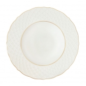 Anna Weatherley Empire White w/ Gold Dessert Plate - 8.5"