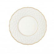 Anna Weatherley Empire White w/ Gold Tea Saucer