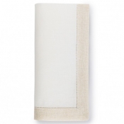 Sferra Filetto / White / Gold Dinner Napkins / 20 X 20 - Set of 4