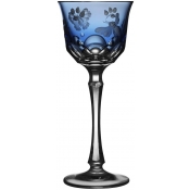 Varga Springtime Sky Blue Red Wine Glass