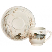 Gien Sologne Espresso Cup + Saucer - Set 2