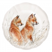 Gien Sologne Dessert Plate Fox Cubs - 9.25"
