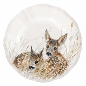 Gien Sologne Canape Plate Fawn - 6 7/16"