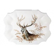 Gien Sologne Serving Platter / 17.75" - Stag