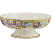 Gien Millefleurs Footed Fruit Bowl - 7.75"