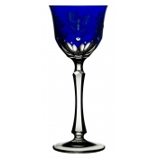 Varga Springtime Cobalt Blue Red Wine Glass
