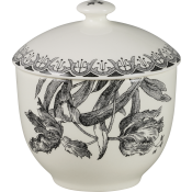 Gien Tulipes Noires Sugar Bowl