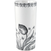 Gien Tulipes Cylinder Vase Small - 5.5"