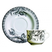 Tulipes Noires Tea Saucer