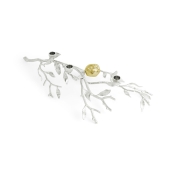 Michael Aram Pomegranate Silver & Gold Low Candleholder