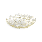 Michael Aram Butterfly Ginkgo Gold Centerpiece / Platter - 17"