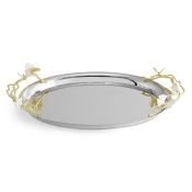 Michael Aram Butterfly Ginkgo Gold Large Tray - 20.75"