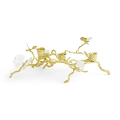 Michael Aram Butterfly Ginkgo Gold Low Candleholder - 14"