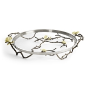 Michael Aram Butterfly Ginkgo Glass Platter - 16.5"
